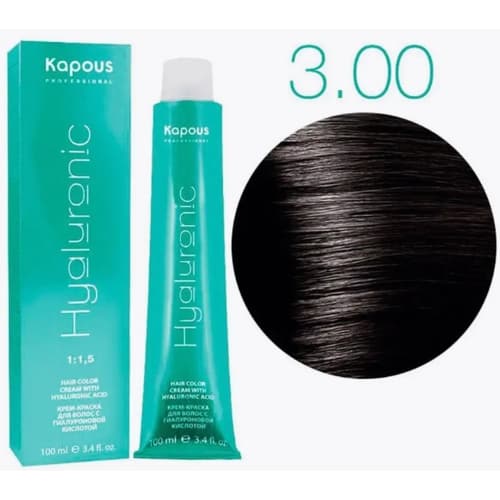 Kapous Hyaluronic 3.00 Темно-коричневый интенсивный, 100 мл