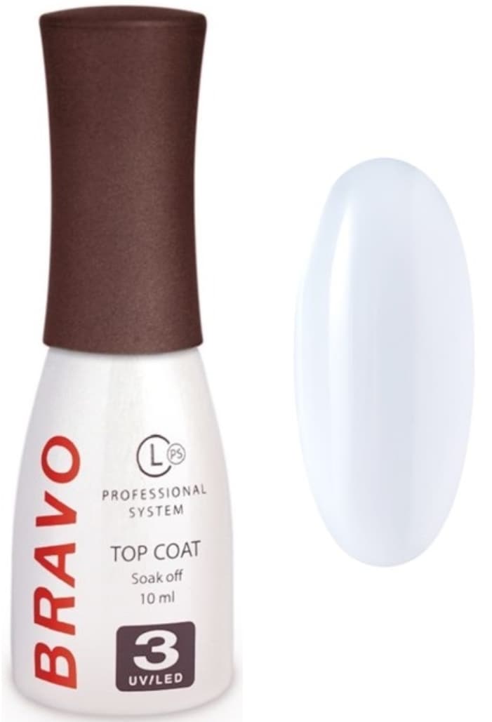 Bravo Верхнее покрытие без липкого слоя JELLY GLASS №01 (молочный) 10мл 