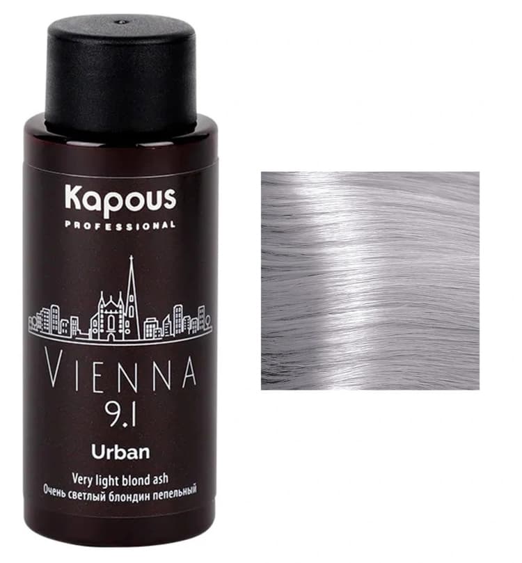 Kapous Urban LC 9.1 Вена Полуперманентный жидкий краситель для волос 60 мл