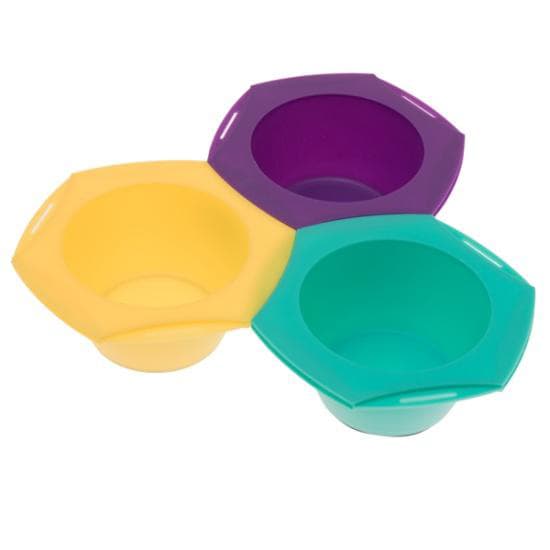 Набор для колориста из 3 цветных мисок, 250 мл.