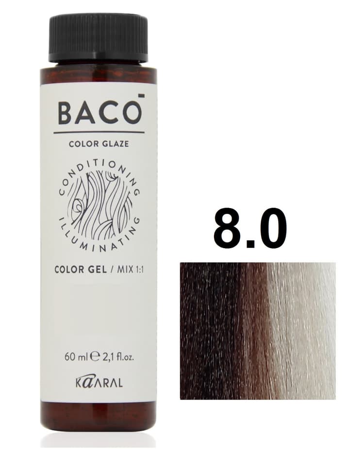 KAARAL Baco Color Glaze 8.0 светлый блондин 60 мл