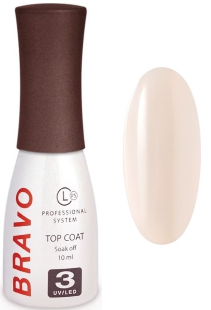 Bravo Верхнее покрытие без липкого слоя JELLY GLASS №03 (розовый) 10мл 