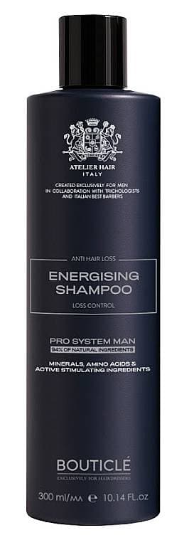 Bouticle Atelier Hair MAN Шампунь укрепляющий против выпадения с экстрактом мяты и сицилийского апельсина 300 мл