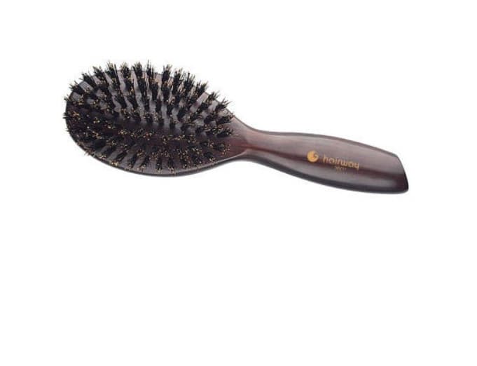 Hairway Venge Щетка массажная деревянная больш. овальн. нат.щет. 9-рядная