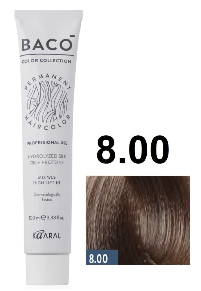 KAARAL Baco color  8.00 светлый блондин интенсивный 100 мл