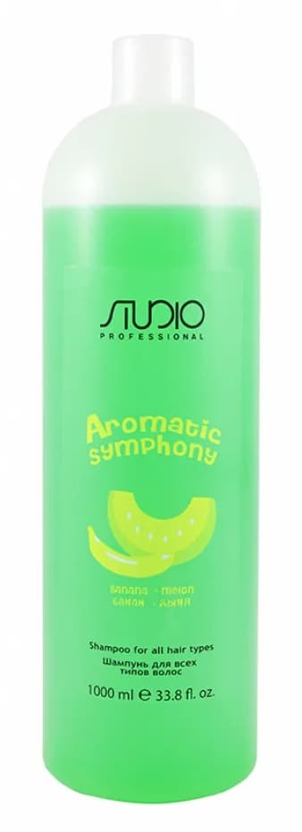 KAPOUS Studio Aromatic Symphony Шампунь для всех типов волос Банан и дыня, 1000 мл.