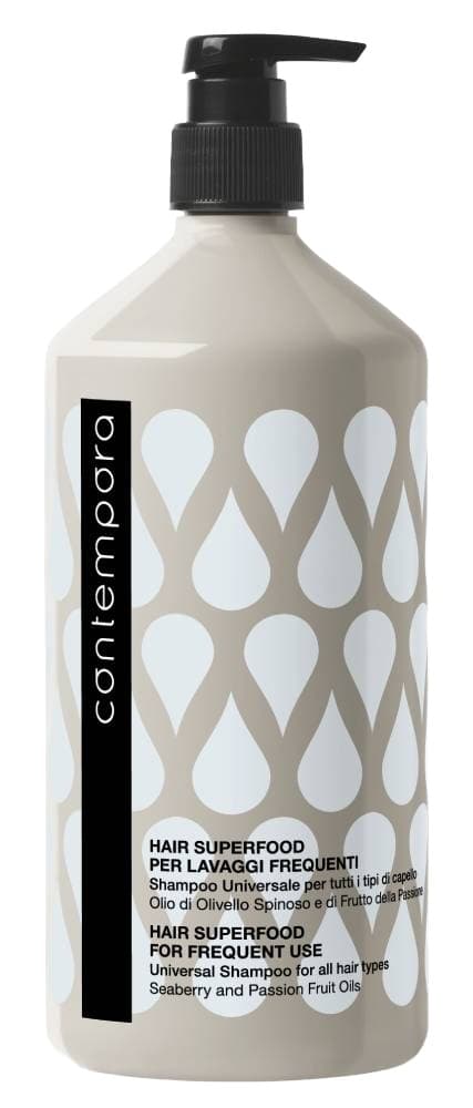 BAREX СОNTEMPORA Шампунь универсальный для всех типов волос с маслом облепихи и маслом маракуйи, 1000 мл. 