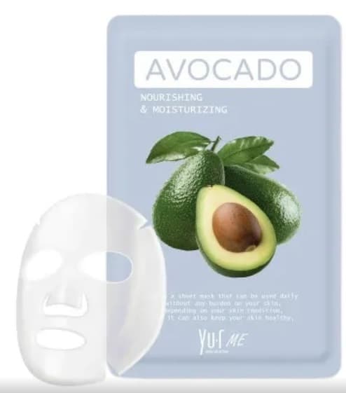 YU.R ME Тканевая маска для лица с экстрактом авокадо, 25 гр. 