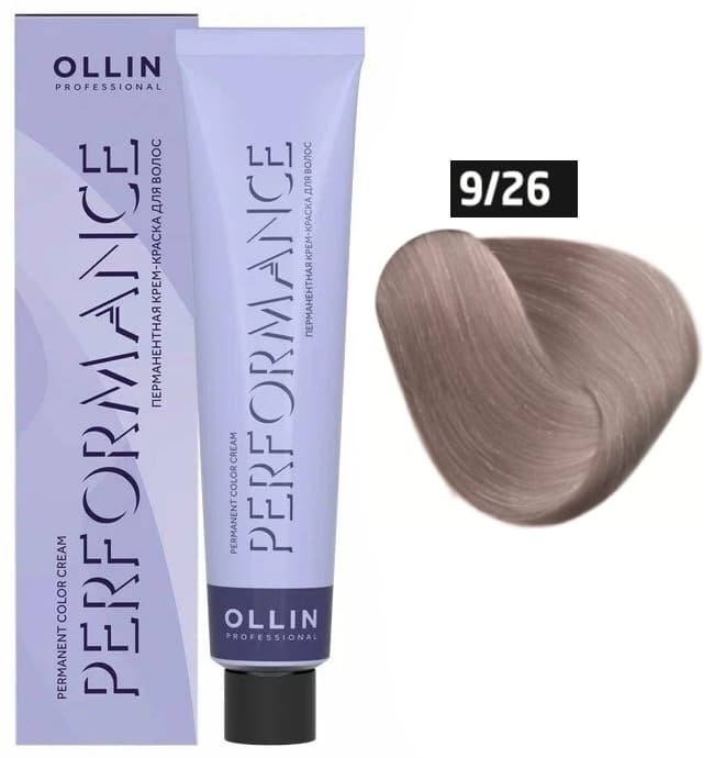 OLLIN PERFORMANCE  9/26 блондин розовый 60мл Перманентная крем-краска для волос