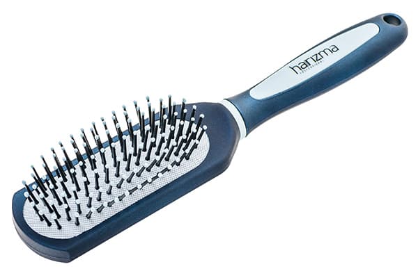 Harizma Щетка массажная, овальная, нейлоновая щетина, 7-рядная 