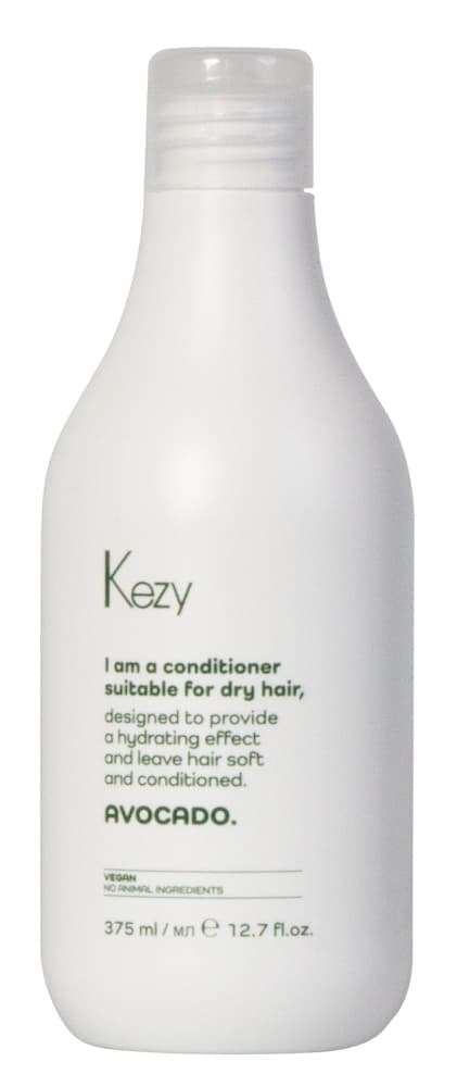 Kezy I am AVOCADO Кондиционер с маслом авокадо для сухих волос, 375 мл.