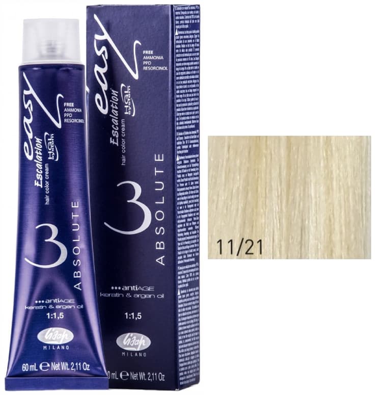 Lisap Absolute 11/21 очень светлый блондин хрусталь 60 мл