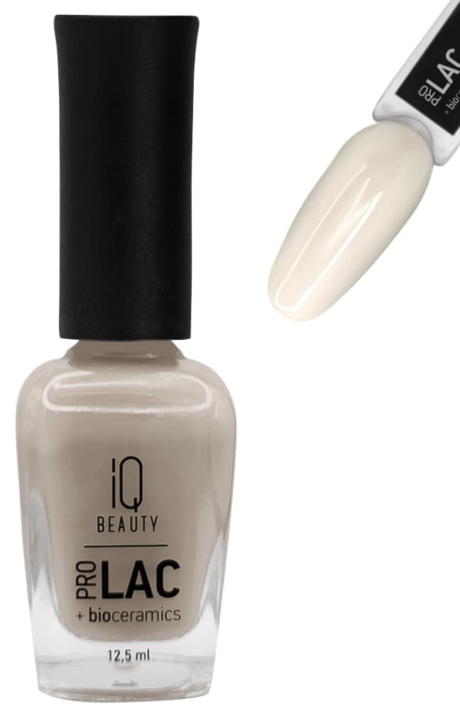 IQ BEAUTY PROLAC Лак для ногтей укрепляющий с биокерамикой 12.5 мл № 040 But first nails