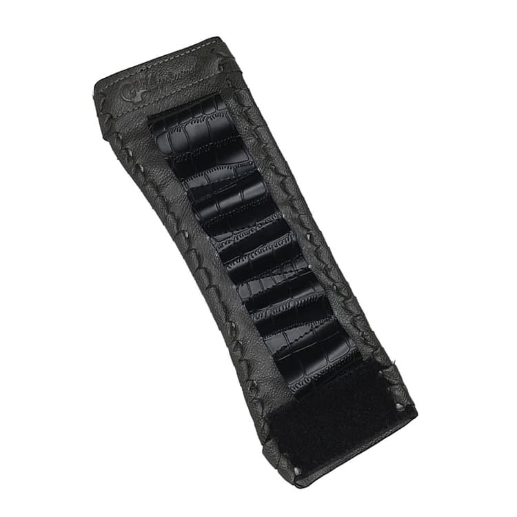 Gera Professional Браслет для парикмахера, натуральная кожа, темно-серый/черный, длина 37 см