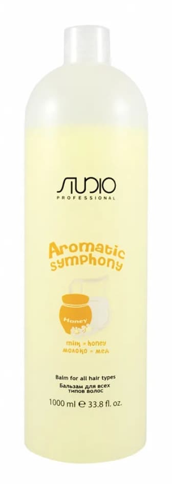KAPOUS Studio Бальзам для всех типов волос Молоко и мед Aromatic Symphony, 1000 мл. 