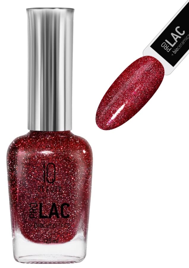 IQ BEAUTY PROLAC Лак для ногтей укрепляющий с биокерамикой 12.5 мл №140 My way светоотраж.WINGS