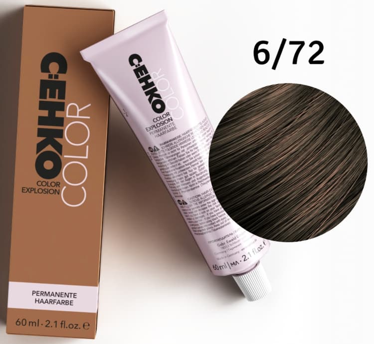 C:EHKO Color Explosion 6/72 Темный блондин коричнево-пепельный 60 мл