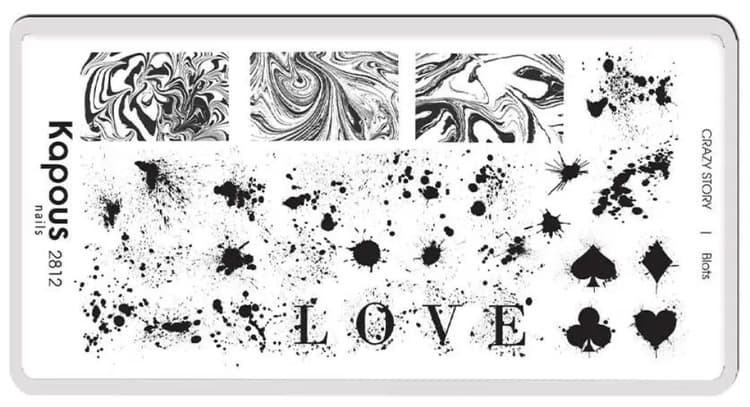 Kapous Nails Пластина для стемпинга "Crazy story" Blots