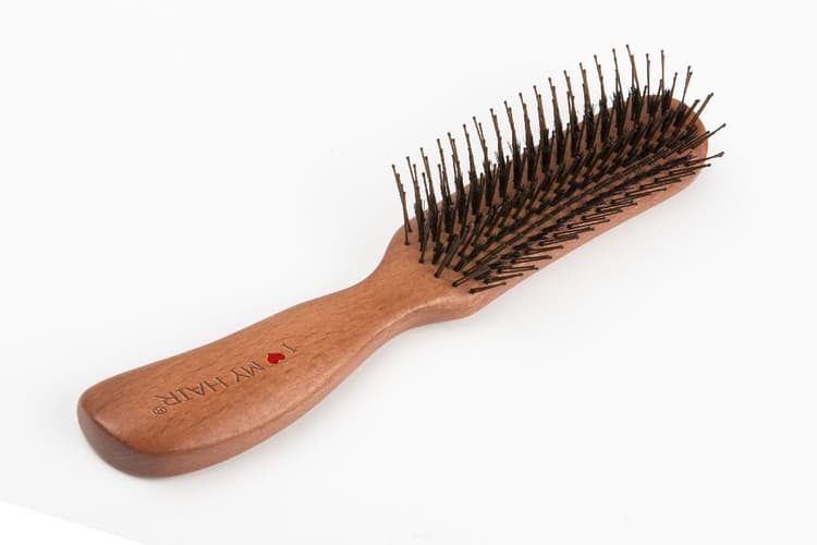 I Love My Hair SPIDER SHINY BRUSH Щетка массаж., дерево, нат. щетина кабана + нейлон, тубус