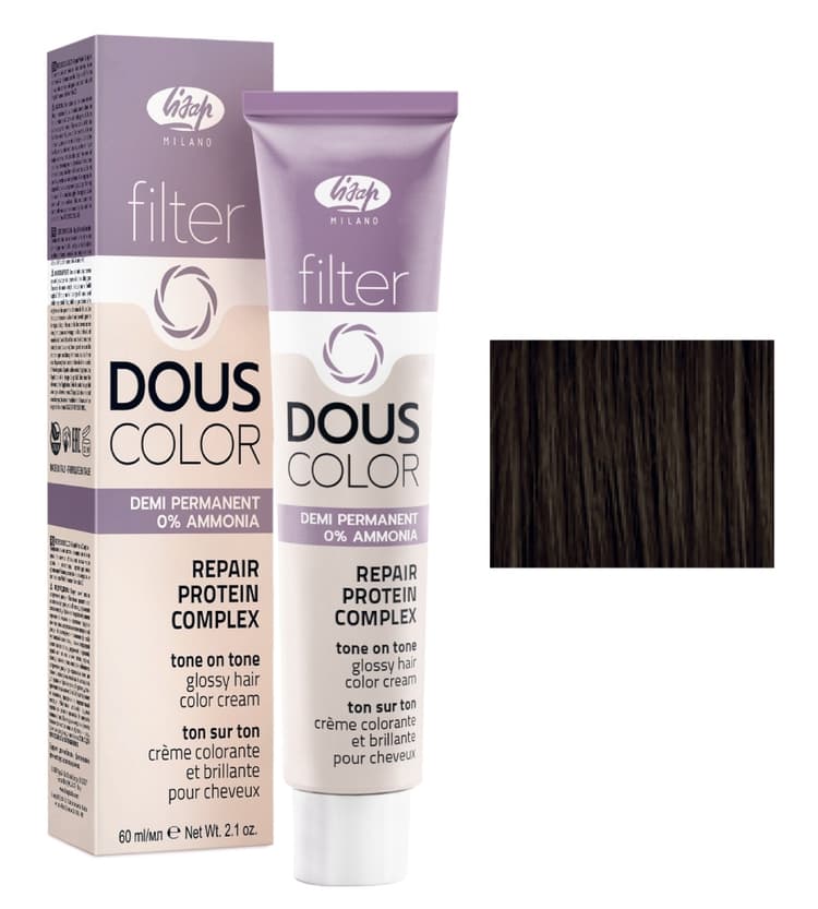 Lisap Filter Douscolor 5/0 светло-каштановый 60 мл
