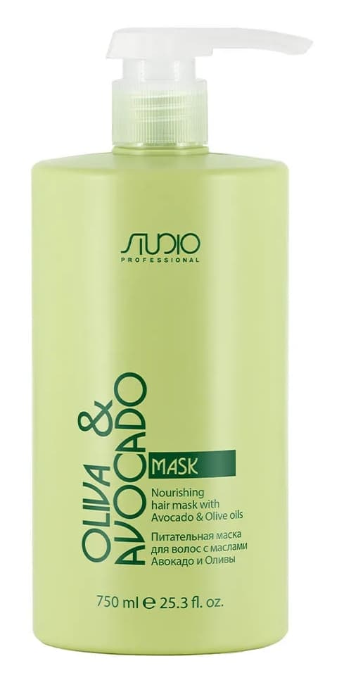 Kapous Studio Питательная маска для волос с маслами авокадо и оливы 750 мл 