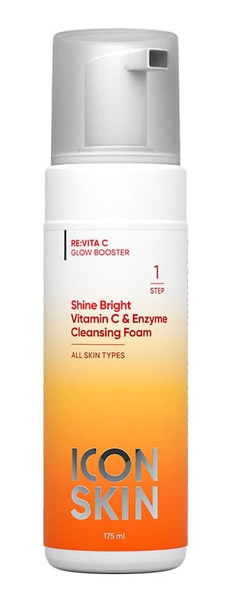 ICON SKIN RE:VITA C Пенка для умывания с витамином С и энзимами для всех типов кожи SHINE BRIGHT 175мл