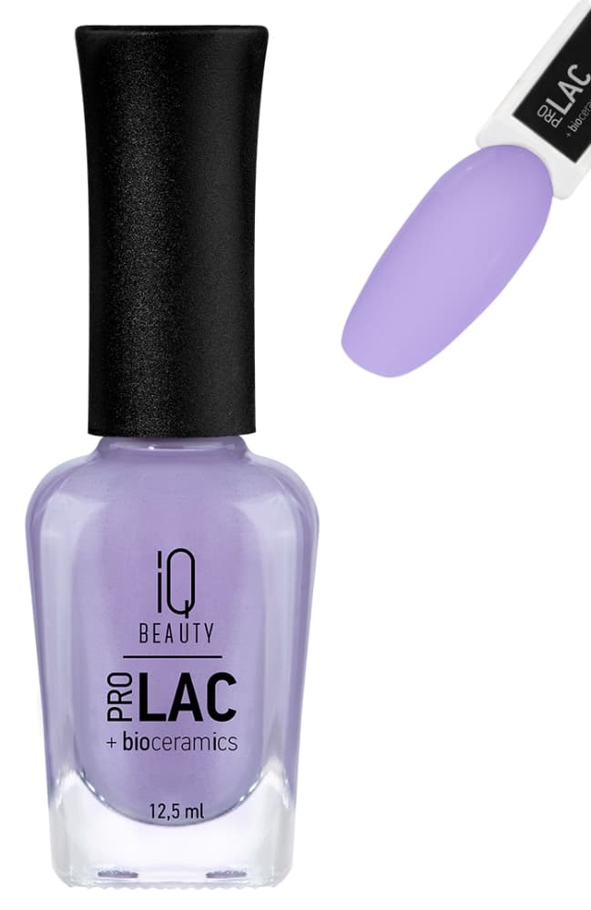 IQ BEAUTY PROLAC Лак для ногтей укрепляющий с биокерамикой 12.5 мл № 069 Lupine
