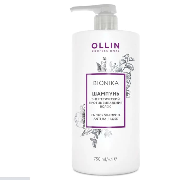 OLLIN BioNika Шампунь энергетический против выпадения волос 750мл.