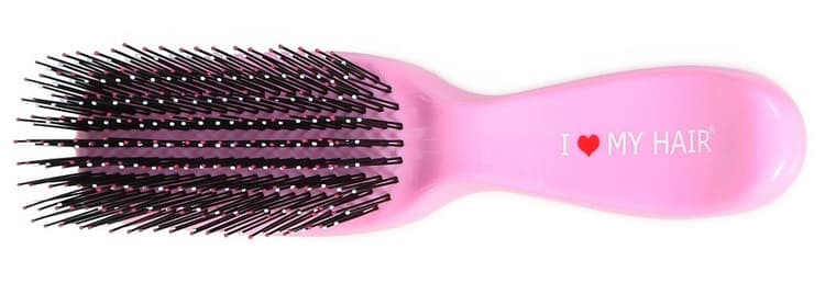 I Love My Hair SPIDER Щетка массаж. розовая мини, пластик,для расчесывания мокрых и запутанных волос