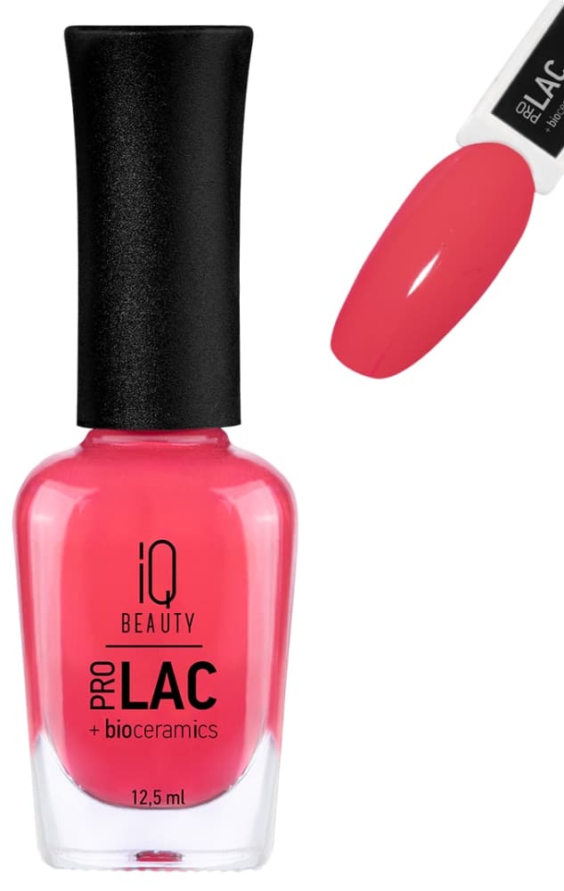 IQ BEAUTY PROLAC Лак для ногтей укрепляющий с биокерамикой 12.5 мл № 067 Berry me