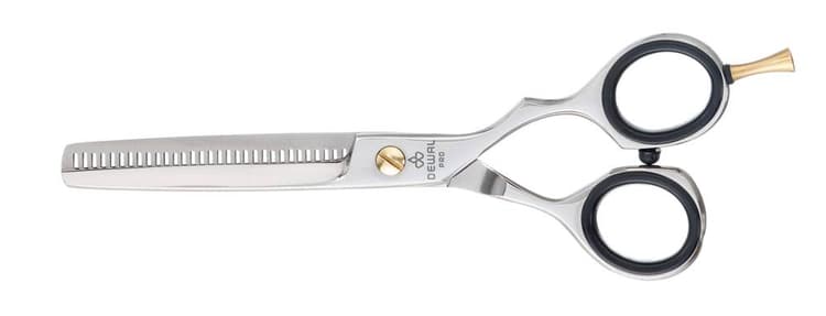 Dewal Ножницы BASIC STEP филировочные 5,5", 32 зубца, эргономичные, съемный упор