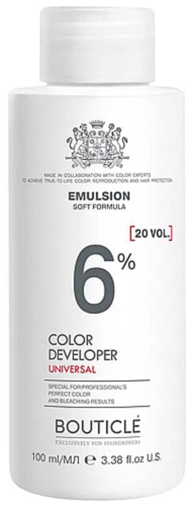 Bouticle Окисляющая эмульсия 6% "Color developer 20 vol" 100 мл