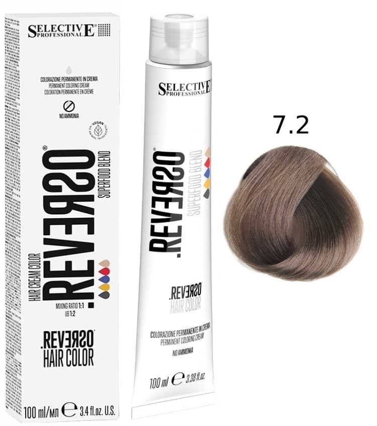 SELECTIVE Reverso Hair Color 7.2 Блондин бежевый