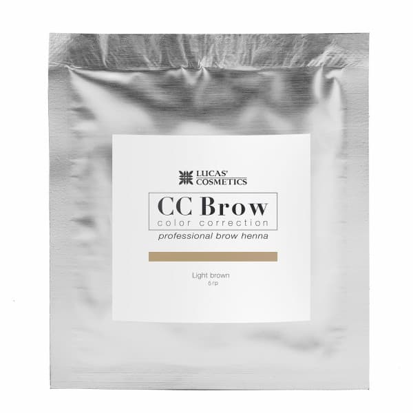 LUCAS` Хна для бровей CC Brow (light brown) в саше (светло-коричневый), 5 гр