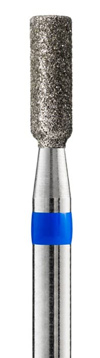 Фреза Алмазная Цилиндр средней зернистости Кристалл Nails d.2.5 (синяя насечка) 