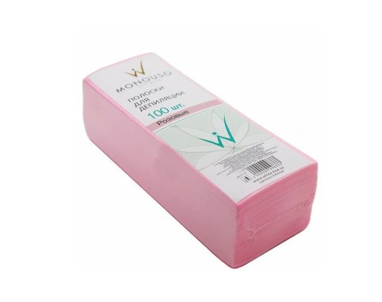 ItalWax Полоски для депиляции 7*20см 100шт/уп, розовые