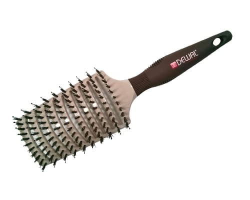 Dewal Щетка туннельная MOKKA керамика + антистатик, нат. щетина + нейлон.штифты, 11 рядов