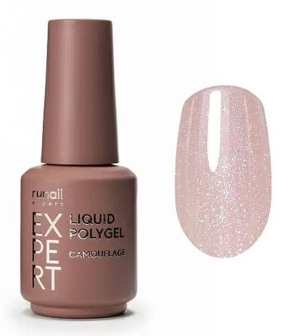 RuNail Expert Жидкий полигель с шиммером №236, 18 мл. 