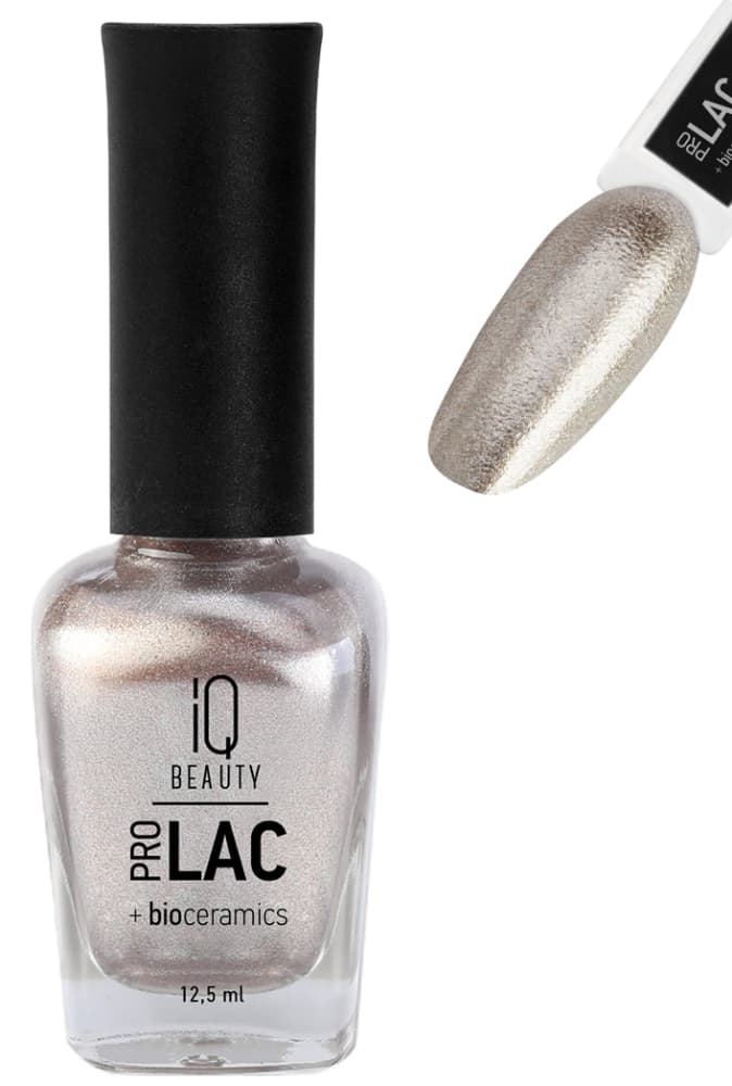 IQ BEAUTY PROLAC Лак для ногтей укрепляющий с биокерамикой 12.5 мл № 036 Bling bling