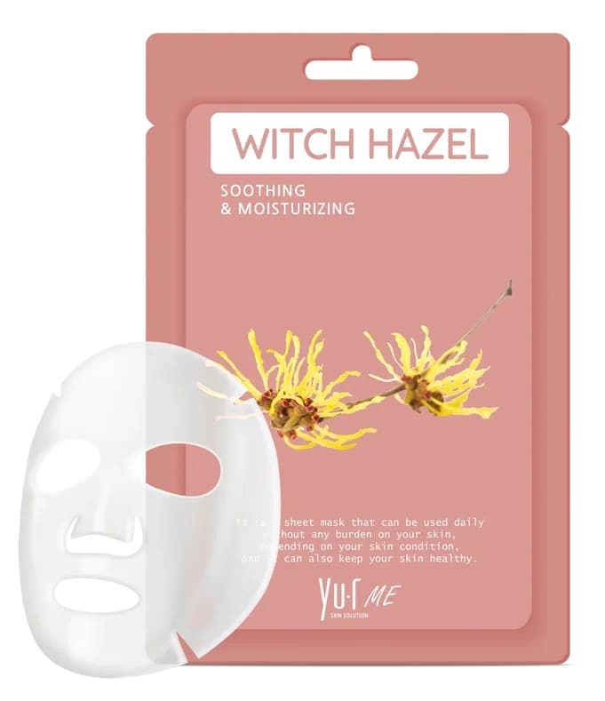 YU.R ME Тканевая маска для лица с экстрактом гамамелиса, 25 гр. 