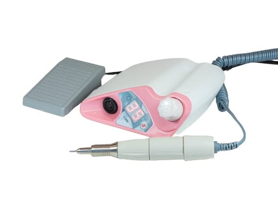 Набор РЭСТАР-03 Колибри СМАРТ для ман/пед 35000 об/мин, цв.бело-розов (Рег.педаль, щеточный)