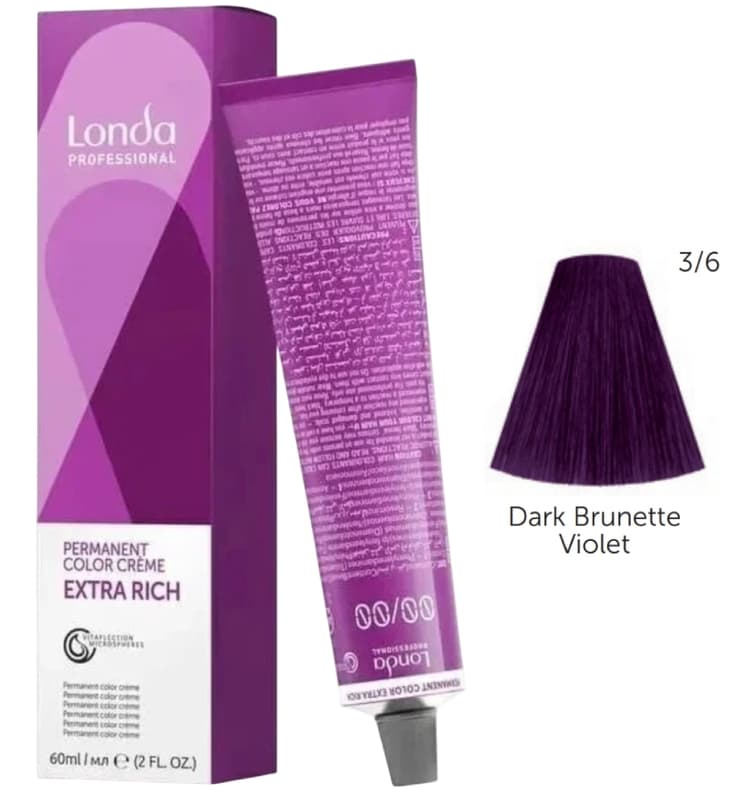 LONDACOLOR 3/6 темный шатен фиолетовый