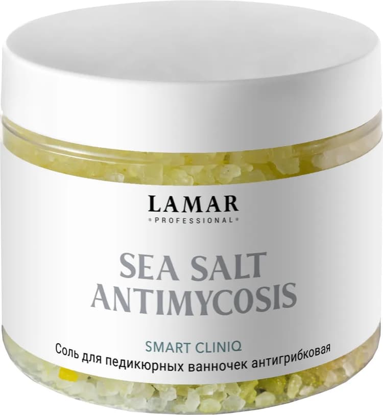 LAMAR Соль для педикюрных ванночек антигрибковая SEA SALT ANTIMYCOSIS, 500 гр.