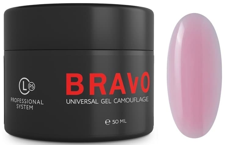Моделирующий (Bravo) Universal Gel № 13 Camouflage 50 мл, цв. нежно- розовый