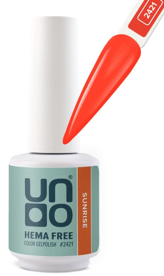 UNO HEMA FREE Гель-лак 2421 Восход солнца - Sunrise, 10 г