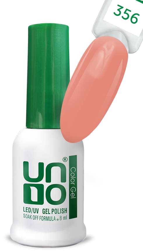 Гель-лак "Uno" - 356, Карамельный персик - Caramel Peach, 8 мл