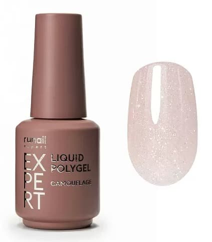 RuNail Expert Жидкий полигель с шиммером №237, 18 мл. 
