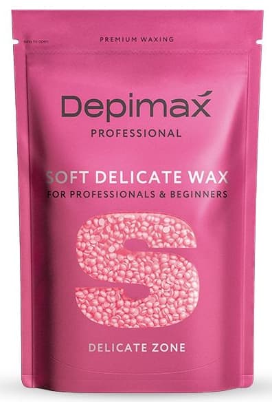 DEPIMAX SOFT DELICATE WAX Воск полимерный мягкий для деликатных зон, розовый, 100 гр.