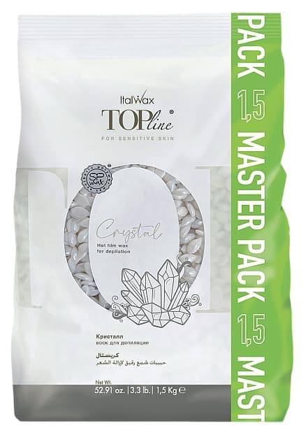 ItalWax Воск горячий (пленочный) Top Line Crystal (Кристалл), гранулы 1500гр 