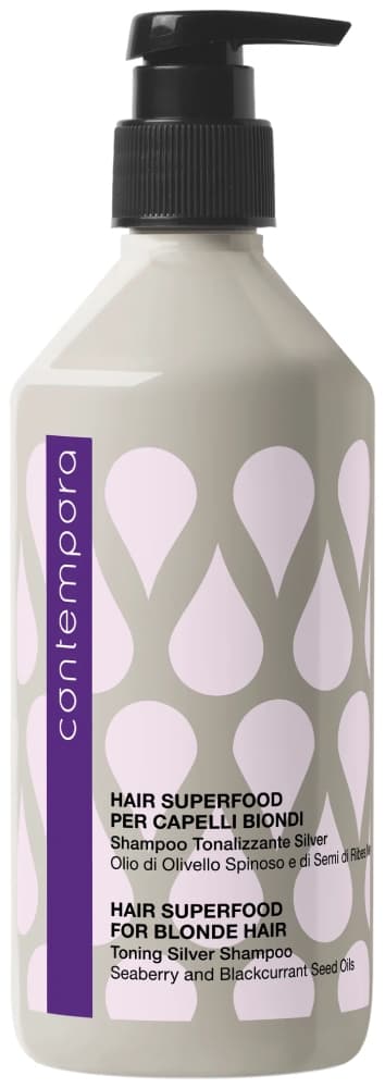 BAREX СОNTEMPORA Тонирующий шампунь с маслом облепихи и маслом семян смородины для светлых волос 500мл